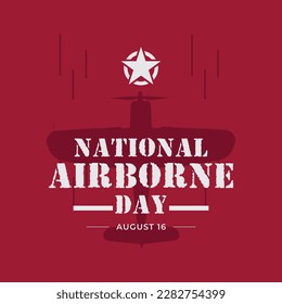 National airborne day design template