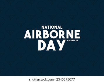 National Airborne Day. Seamless pattern. Flat design vector. Poster, banner, card, background. Eps 10.