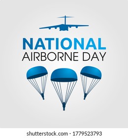 National Airborne Day Vector Illustration