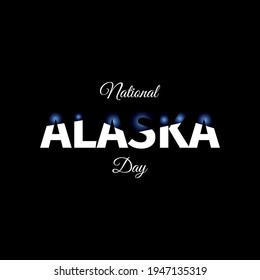 National Alaska Day. Geometric design suitable for greeting card poster and banner