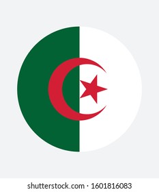 National Algeria flag, official colors and proportion correctly. National 
Algeria flag. Vector illustration. EPS10. Algeria flag vector icon, simple, flat design for web or mobile app. svg
