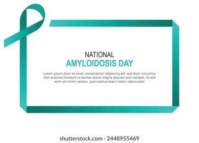 National Amyloidosis Day background. Vector illustration.