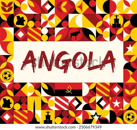 National Angola flag, Banner, Background Design