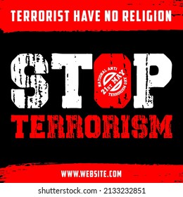 National anti terrorism day banner