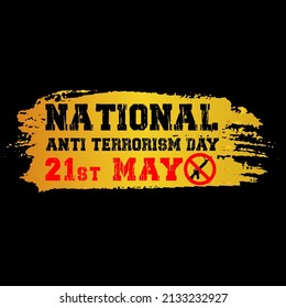 National anti terrorism day banner