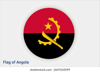 National Antigua and Barbuda flag. High detailed flag of Antigua and Barbuda.  North America. 3D illustration.