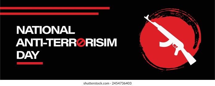 National Anti-Terrorism Day Flat design vector