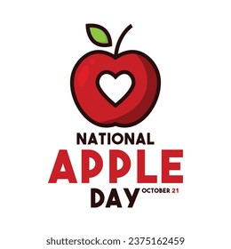 National Apple Day. October 21. Eps 10.