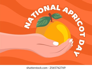 national apricot day with yellow apricots