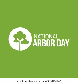 National Arbor Day Vector Illustration. Suitable for Greeting Card, Poster and Banner
