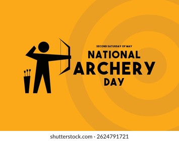 National Archery Day. Second Saturday of May. Eps 10.