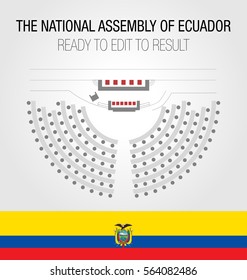 National Assembly Ecuador Seating Plan Editable Stock Vector (Royalty ...