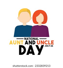 National Aunt and Uncle Day. July 26. Eps 10.