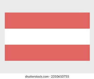 National Austria flag, official colors and proportion correctly. National Austria flag. Vector illustration.
