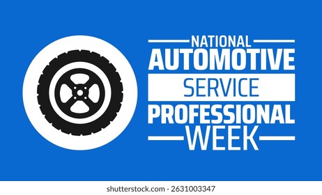National Automotive Service Professional Week banner de fundo ou modelo de design de cartaz. observado todos os anos em junho. Conceito de férias. Use para qualquer modelo, cartão, cartaz, cartaz, modelo.