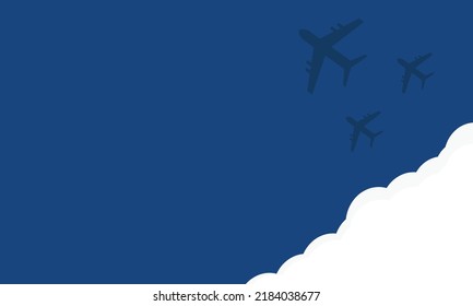 national aviation day background with space