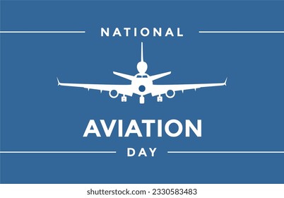 Día nacional de la aviación, plantilla de fondo Concepto de vacaciones