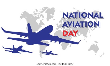 El fondo vectorial del día de la aviación nacional representa un vasto cielo abierto para simbolizar la libertad y vastedad del mundo de la aviación.