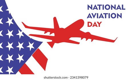 El fondo vectorial del día de la aviación nacional representa un vasto cielo abierto para simbolizar la libertad y vastedad del mundo de la aviación.