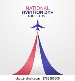 National Aviation Day Vector Illustration