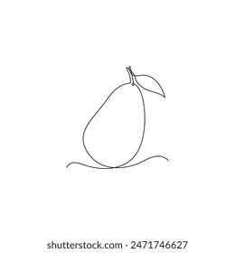 National Avocado Day continuous line vector template. vector eps 10.