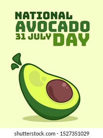 national avocado day poster design