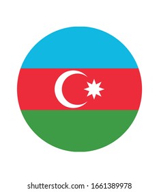 National Azerbaijan flag, official colors and proportion correctly. National Azerbaijan flag. Vector illustration. EPS10. Azerbaijan flag vector icon, simple, flat design for web or mobile app.