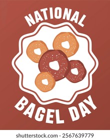 national bagel day with delicious bagels