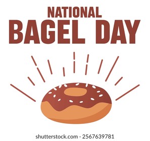 national bagel day with delicious bagels