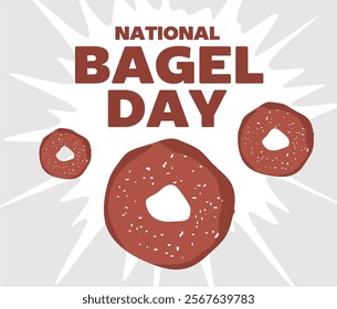 national bagel day with delicious bagels