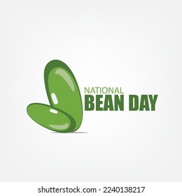 National Bean Day illustration vector design. Simple and elegant design