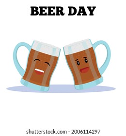 National Beer day.  Two glasses of beer