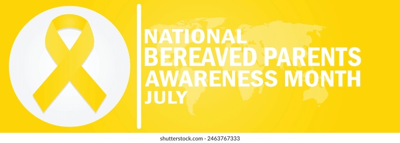 National Bereaved Parents Awareness Month. Vector illustration. Suitable for greeting card, poster and banner.