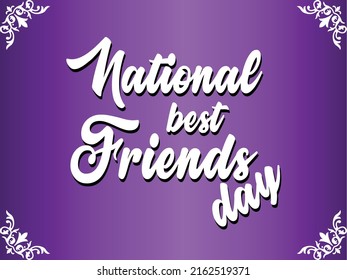 The National best friends day