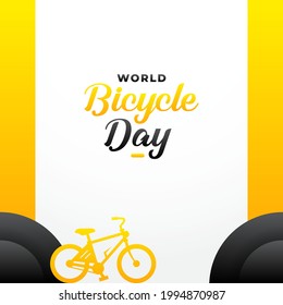 National Bicycle Day Background Design