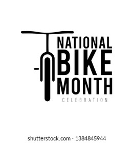 National Bike Month Vector Template Design Illustration