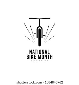 National Bike Month Vector Template Design Illustration