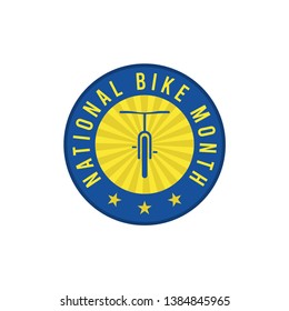 National Bike Month Vector Template Design Illustration