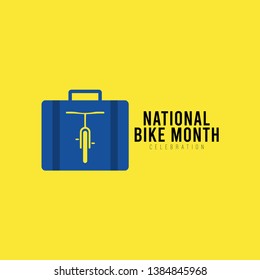 National Bike Month Vector Template Design Illustration