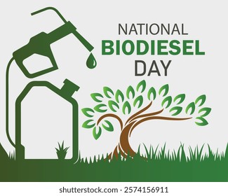 National biodiesel day background template. Holiday concept. background, banner, placard, card, and poster design template with text inscription and standard color. vector illustration.