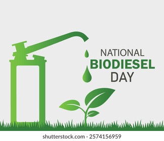 National biodiesel day background template. Holiday concept. background, banner, placard, card, and poster design template with text inscription and standard color. vector illustration.