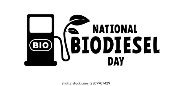 National biodiesel day. Cartoon gasoline, jerrycan with handle. Biofuel pump or biodiesel. Car flling station, Biofuel is fuel made from biomass. Motor oil. Gas pump nozzle. Fuel tank.