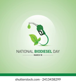 National Biodiesel Day. Biodiesel day creative vector illustration. 