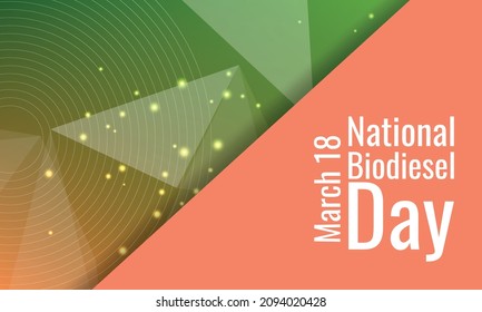 Día Nacional del Biodiesel. Diseño adecuado para carteles y pancartas de tarjetas de felicitación
