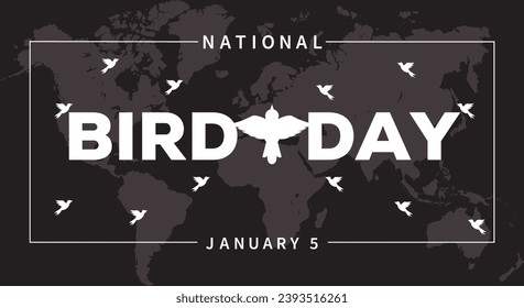 National bird day background celebrated on January 5