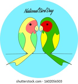 National bird day background/logo design