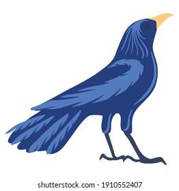 National Bird Day Vector Illustration. Image of a bird soaring in the sky. Silhouette of a bird. Feathers of a bird