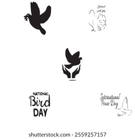 National Bird Day Vector Illustration. Suitable for greeting card poster and banner