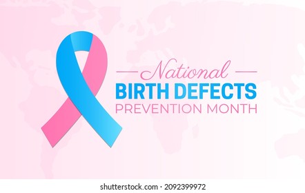 National Birth Defects Prevention Monatshintergrund Illustration