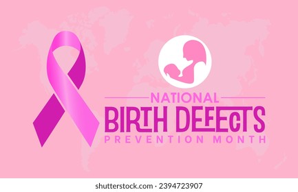 National Birth Defects Prevention Month vector template. Raising Awareness and Supporting Healthy Pregnancies with Birth Defect Prevention Graphics. background, banner, card, poster design.